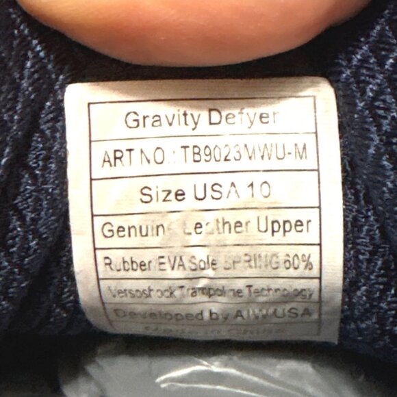 Gravity Defyer Mens Navy Blue G-Defy Athletic Sneakers With VersoShock Sole - Picture 8 of 8